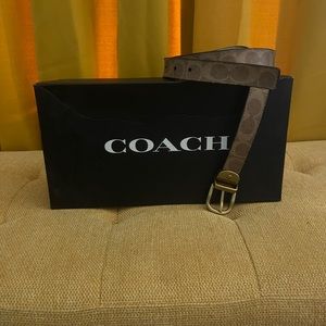 Coach monogram belt